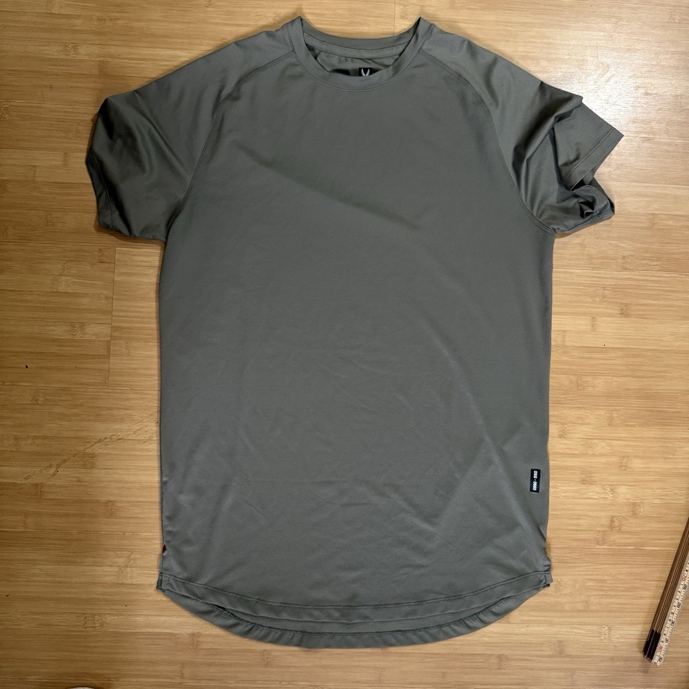 ASRV Men's Mesh Tee XL AeroSilver Established DSG-066 Olive Green Gym Train